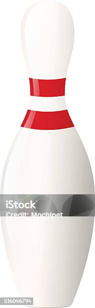 Bowling Pin Stock Illustration - Download Image Now - Bowling Pin, Red, Business Finance and Industry