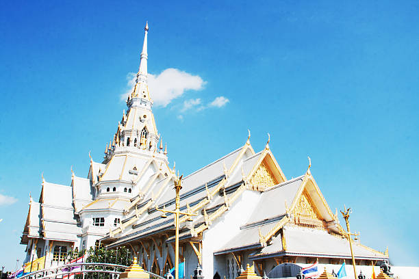 istock white temple at Wat Sothorn temple, Thailand 516060875