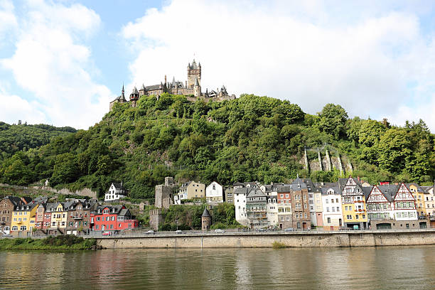 istock Cochem with the Cochem Imperial Castle (Reichsburg), Germany. 516061035