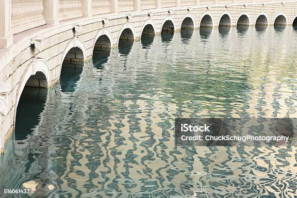 Bridge Arch Bellagio Fountain Pool Stock Photo - Download Image Now - Arch - Architectural Feature, Arch Bridge, Bridge - Built Structure