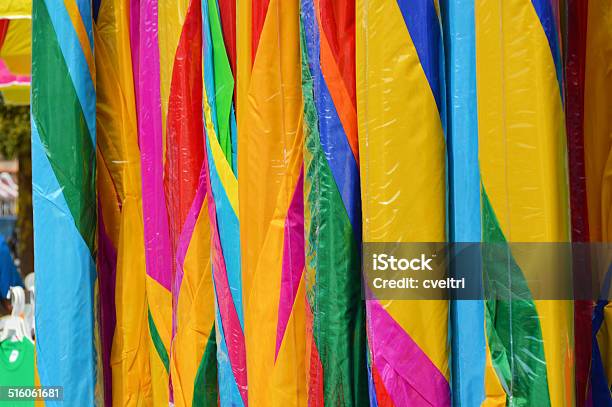 Colorful Closed Umbrellas For Sale Stock Photo - Download Image Now - Horizontal, In A Row, Large Group Of Objects