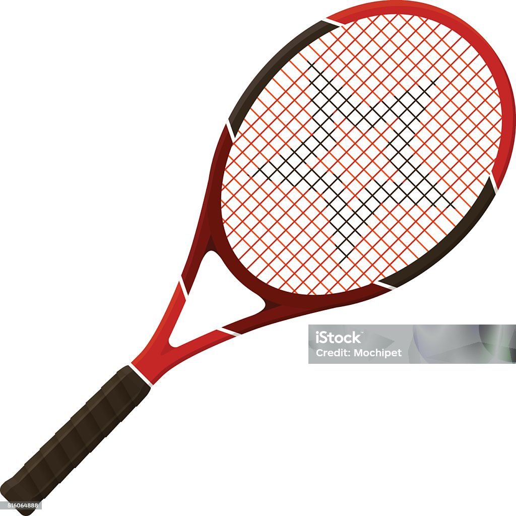 Tennis racket Vector illustration. Tennis racket isolated on white background Tennis Racket stock vector