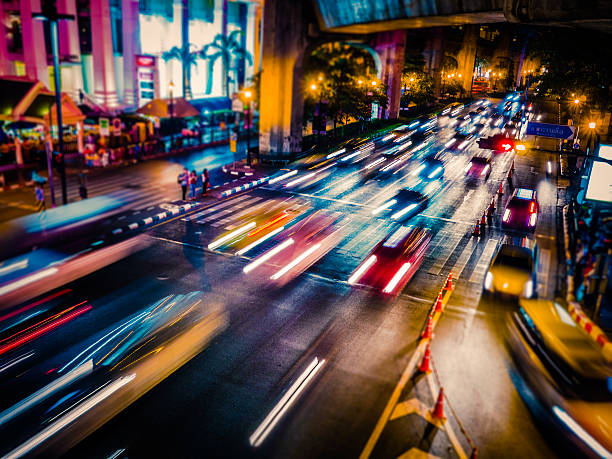 istock Night traffic in Bangkok Thailand 516065152