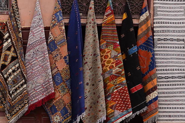 istock Carpets, Marrakech, Morocco, Africa. 516065674