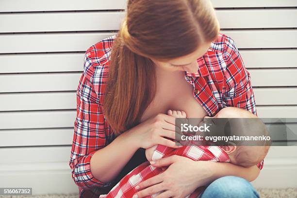 Breastfeeding Mother Breast Feeding Baby Stock Photo - Download Image Now - Breastfeeding, Baby - Human Age, Breast