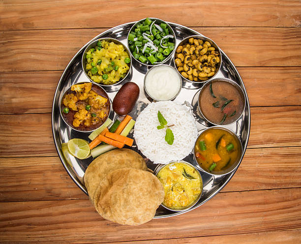 istock indian food platter or Indian Thali, south indian thali 516069364