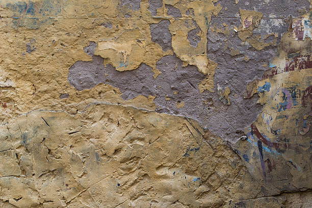 istock Old ancient wall texture close up. 19 century 516070206