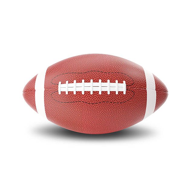 istock Rugby american ball isolated on white background 516071474