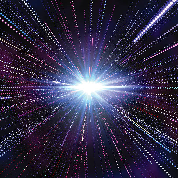 Hyperspace Abstract Background Hyperspace abstract background. Abstract space background, speed of light. Vector illustration EPS10 transparency effect. big bang space stock illustrations