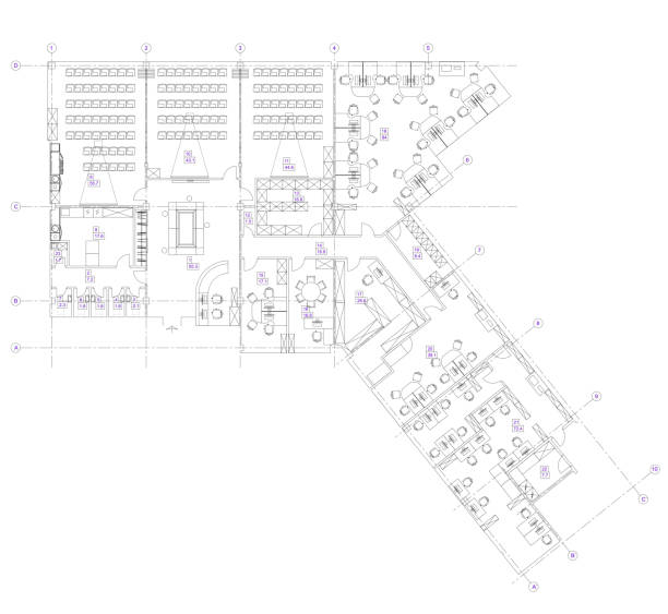 istock Standard office furniture symbols set 516074744