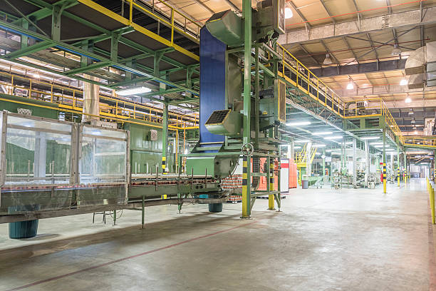 istock Factory interior with machinery used to process aluminium 516076914