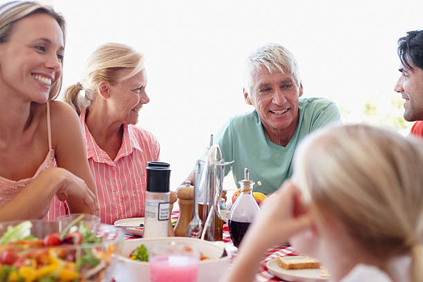 istock Grandpa is telling them some stories 516078037
