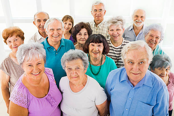 istock Large group of smiling seniors. 516078287