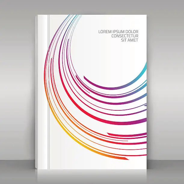 Vector illustration of Brochure cover design.