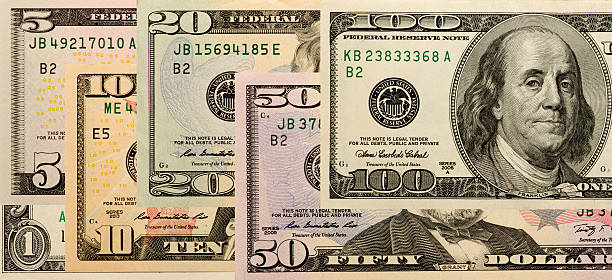 istock US paper money as background. view from above 516078704