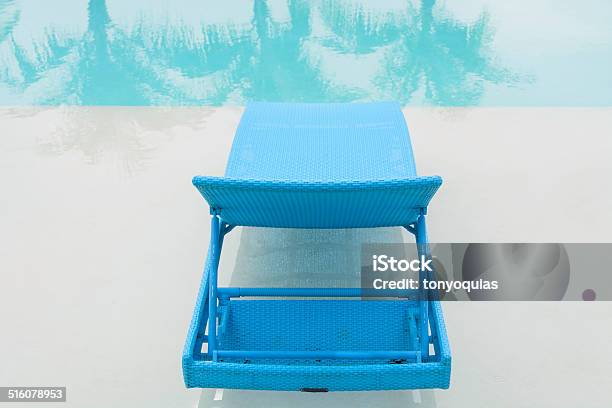 Turquoise Pool Bench Stock Photo - Download Image Now - Bench, Blue, Comfortable