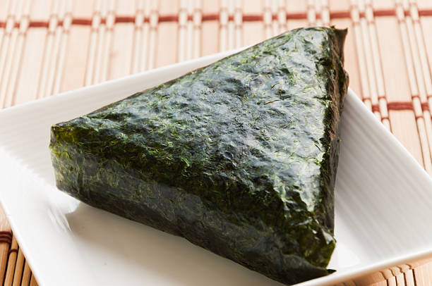 istock Japan traditional rice ball with salmon 516079115