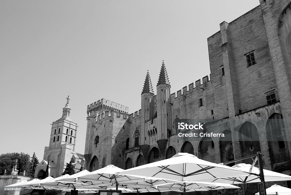 Palazzo dei Papi di Avignone - Foto stock royalty-free di Ambientazione esterna