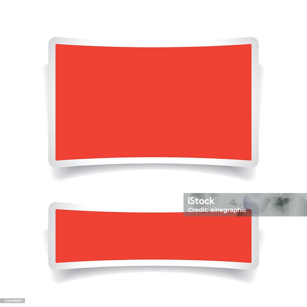 Empty Vector Label Set Stock Illustration - Download Image Now - At The ...