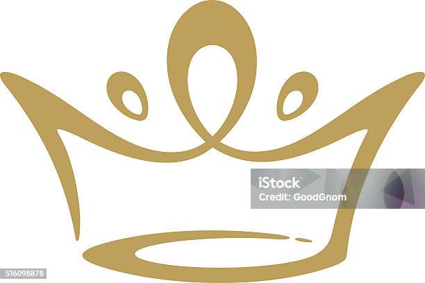 Crown Icon Stock Illustration - Download Image Now - Crown - Headwear, Gold - Metal, Gold Colored