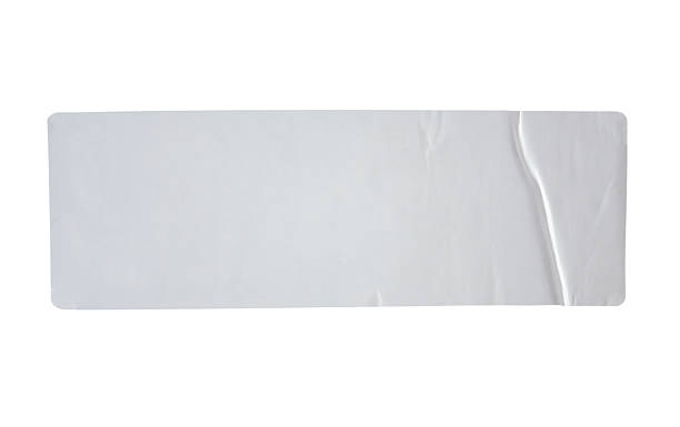 istock Stickers label with clipping path isolated on white background 516102726