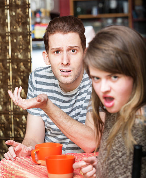 istock Disgusted Woman with Man 516103520