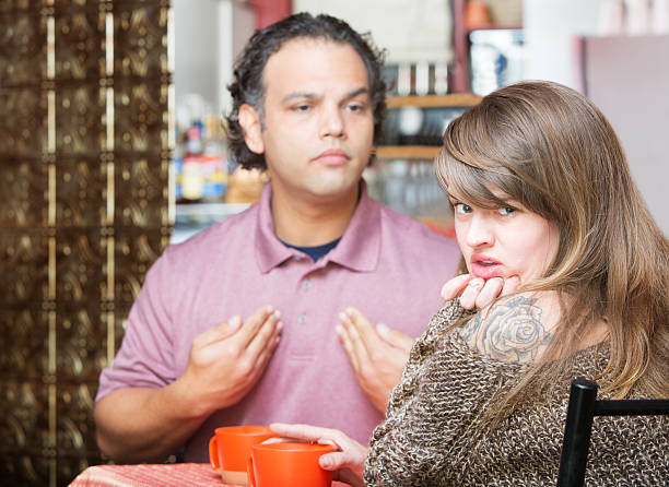 istock Annoyed Woman with Argumentative Man 516104314