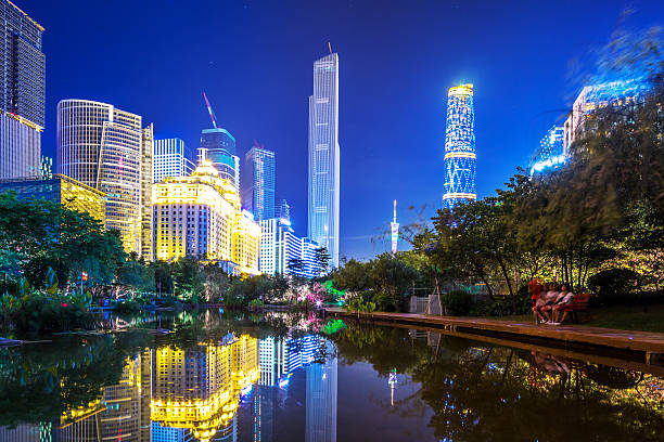 istock modern waterfront buildings in guangzhou 516104622