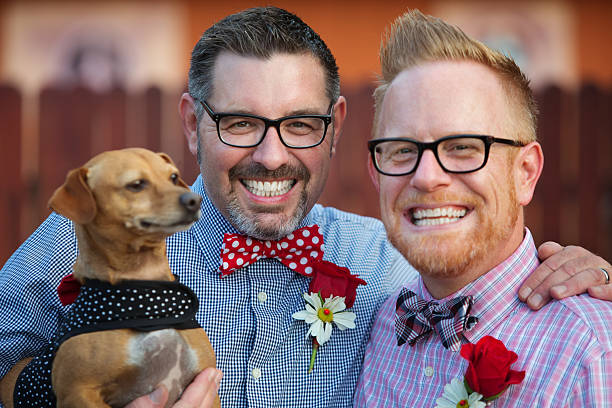 istock Homosexual Couple with Pet 516106014