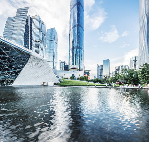 istock modern waterfront buildings in guangzhou 516106114