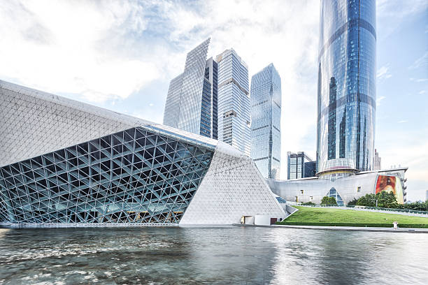 istock modern waterfront buildings in guangzhou 516106402