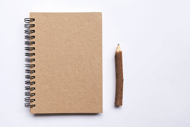 istock Natural color notebook with wood pencil 516111102
