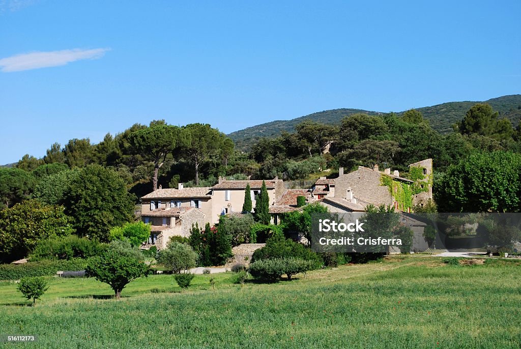 Case in pietra in campagna - Foto stock royalty-free di Agricoltura