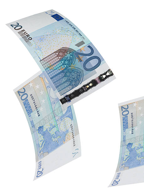 istock Twenty euro bills collage isolated on white 516115577