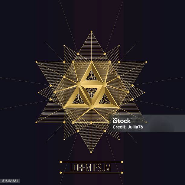 Sacred Geometry Forms Stock Illustration - Download Image Now - Pentagram, Shape, Abstract