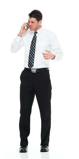 istock Upset businessman talking on phone 516134436