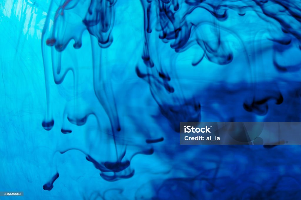 Abstract Liquid Water Blue Liquid In Water Making Abstract Forms Stock Photo - Download Image ...