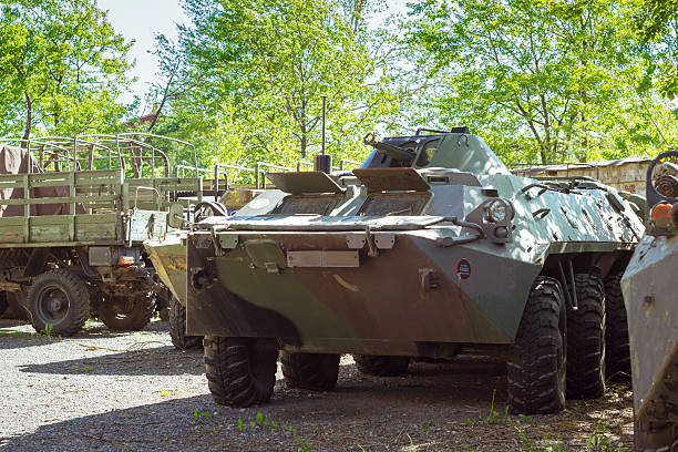 istock Parking abandoned military equipment 516136886