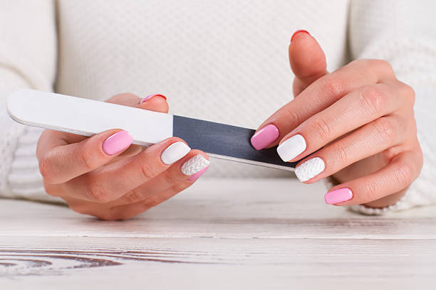 istock Girl in a manicure salon. 516137362