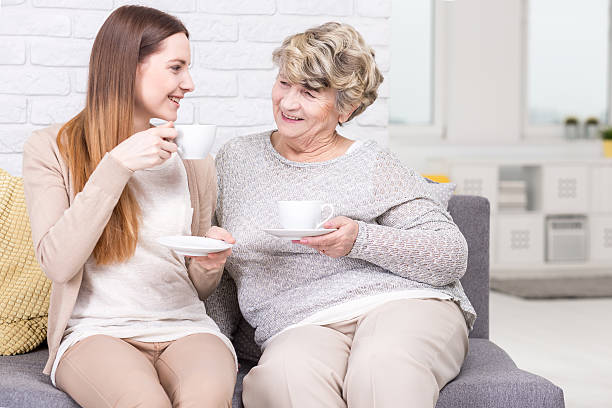 istock Having a cup of tea with a special guest 516140380
