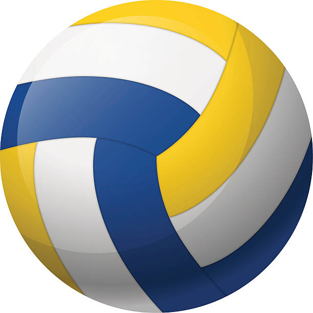 leder-volleyball-ball - volleying stock-grafiken, -clipart, -cartoons und -symbole
