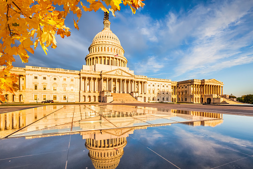 US Capitol at early morning