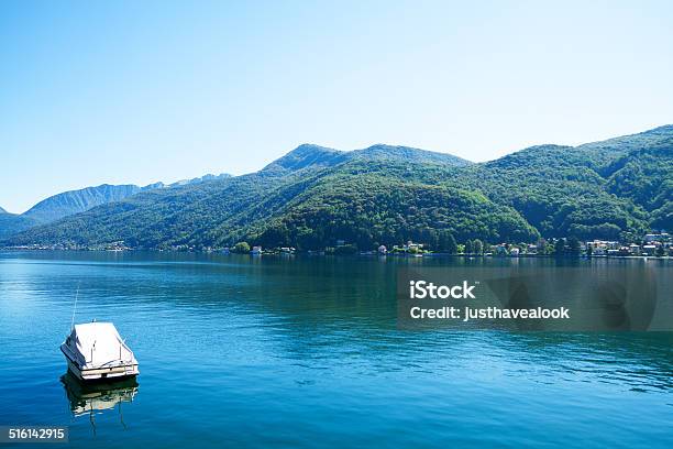 Lake Lugano Stock Photo - Download Image Now - European Alps, Horizontal, Italy