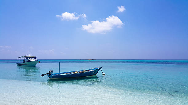 istock Maldives water and boats - Thoddoo island 516143608