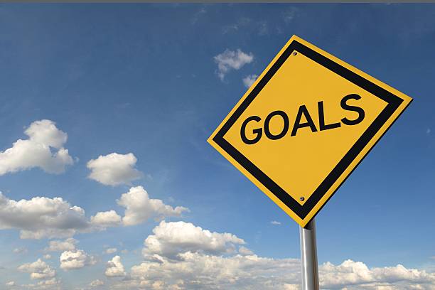 istock Goals yellow highway road sign 516146556