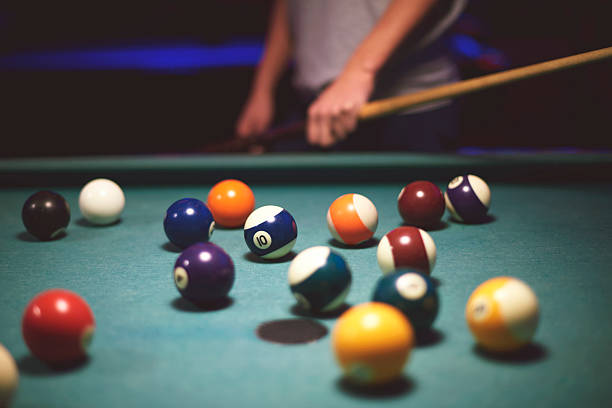 istock Person preparing for the snooker game 516147270