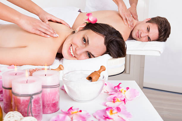 istock Couple Enjoying Tissue Back Massage 516159753
