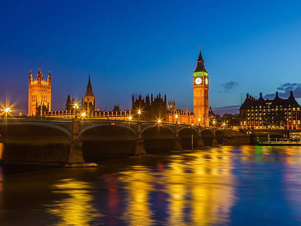 istock Big Ben at night, London 516160887
