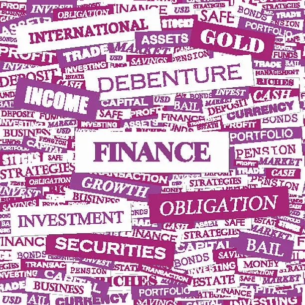 Vector illustration of FINANCE