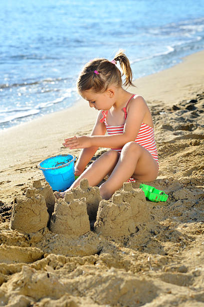 istock Toddler girl at beach 516163061